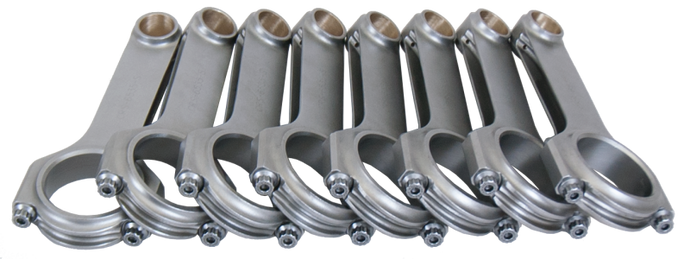 Eagle Chevrolet Big Block 6.535in Length ARP 2000 Bolts Forged 4340 Steel H-Beam Rods - Set of 8 Eagle