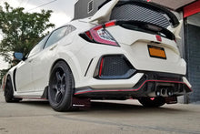 Load image into Gallery viewer, Rally Armor 17-22 Honda Civic Type R Black UR Mud Flap Altered Font Teal Logo Mud Flaps Rally Armor   
