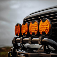 Load image into Gallery viewer, KC HiLiTES Headlight Cover KC HiLiTES SlimLite 8" LED - Light Shield - Driving - Amber 5211
