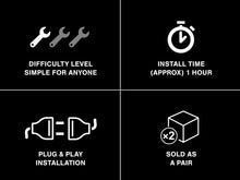 Load image into Gallery viewer, Raxiom07-18 Jeep Wrangler JK LED Halo Projector Headlights- Chrome Housing (Clear Lens) Headlights Raxiom
