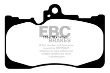 Load image into Gallery viewer, EBC 07-08 Lexus GS350 3.5 RWD Ultimax2 Front Brake Pads Brake Pads - OE EBC   
