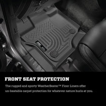 Load image into Gallery viewer, Husky Liners 11-15 Ford F250/F350/F450 Super Duty Ext Cab WeatherBeater Black 2nd Seat Floor Liners Husky Liners
