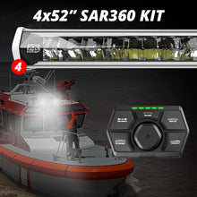 Load image into Gallery viewer, XK Glow SAR360 Light Bar Kit Emergency Search and Rescue Light System White (4) 52In Light Accessories and Wiring XKGLOW
