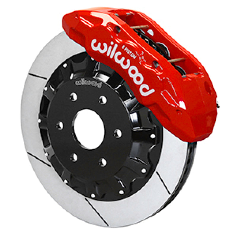 Wilwood 13-18 RAM 1500 4WD Aerolite 6R Kit 5 x 5.50in Hub - 13.38in Drilled & Slotted Rotor - Red Wilwood