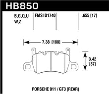Load image into Gallery viewer, Hawk 14-17 Porsche 911 GT3 DTC-60 Race Rear Brake Pads Brake Pads - Racing Hawk Performance   
