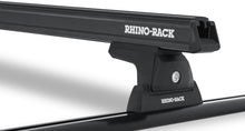 Load image into Gallery viewer, Rhino-Rack 07-10 Jeep Wrangler 2 Door SUV Heavy Duty RLT600 Track Mount 2 Bar Roof Rack - Black Roof Rack Rhino-Rack
