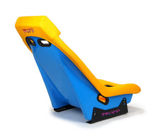 Load image into Gallery viewer, NRG GT Retro Bucket Seat - Yellow PVC Leather Yellow Stitching Off-White Fiberglass Back | PRI-100YL-OASIS
