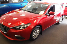 Load image into Gallery viewer, Rally Armor 14-18 Mazda3 Red UR Mud Flap w/White Logo Mud Flaps Rally Armor   

