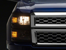 Load image into Gallery viewer, Raxiom 14-15 Chevrolet Silverado 1500 OE Style Headlights/ Black Trim- Black - Clear Lens | S169260
