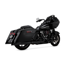 Load image into Gallery viewer, Vance &amp; Hines HD Touring Backslash 450 Slip-on Exhaust - Wrinkle Black | 46766
