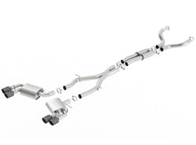 Load image into Gallery viewer, Borla 16-17 Chevy Camaro 6.2L 4in Dual CF Tips w/Black Core Dual Split Exit ATAK Catback Exhaust Catback Borla
