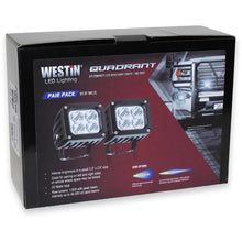 Load image into Gallery viewer, Westin Quadrant LED Auxiliary Light 3 inch x 2.5 inch Flood w/5W Cree (Set of 2) - Black Westin
