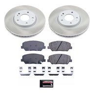 Power Stop 13-15 Hyundai Veloster Front Semi-Coated Rotor Kit Brake Kits - Performance Blank PowerStop   