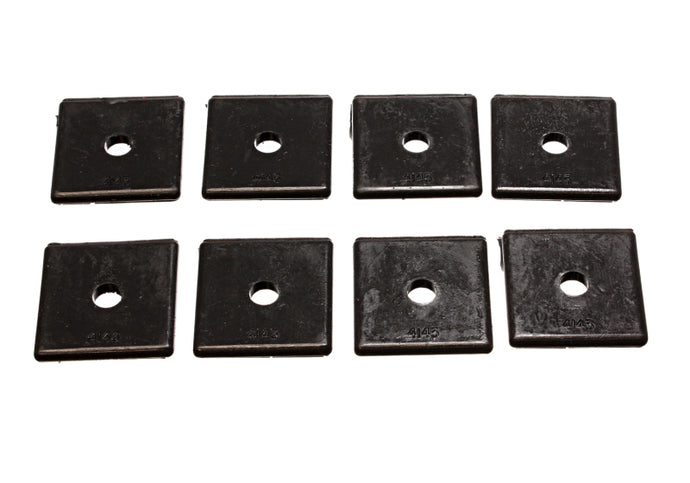Energy Suspension Pad - Med - 2in SQ x 7/16in ID x 1/4in H - Black Bushing Kits Energy Suspension