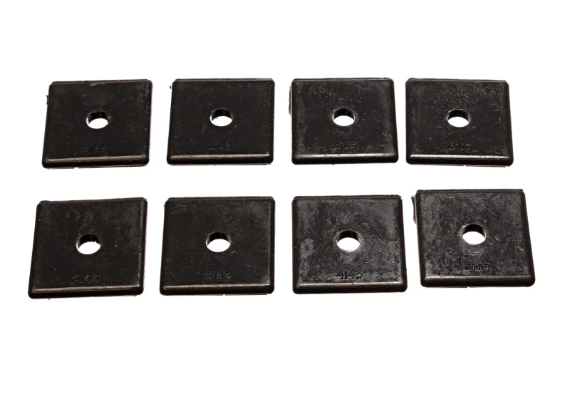Energy Suspension Pad - Med - 2in SQ x 7/16in ID x 1/4in H - Black Bushing Kits Energy Suspension
