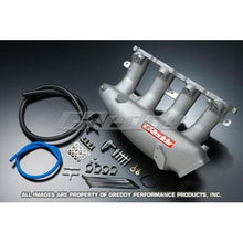 Load image into Gallery viewer, GReddy Nissan SR20DET S14/S15 Short Runner Intake Plenum for Stock Throttle Body
