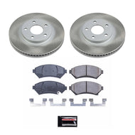 Power Stop 00-05 Pontiac Bonneville Front Semi-Coated Rotor Kit Brake Kits - Performance Blank PowerStop   