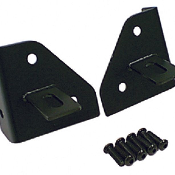 Rugged Ridge 76-95 Jeep CJ/YJ Black Windshield Hinge Light Brackets Rugged Ridge