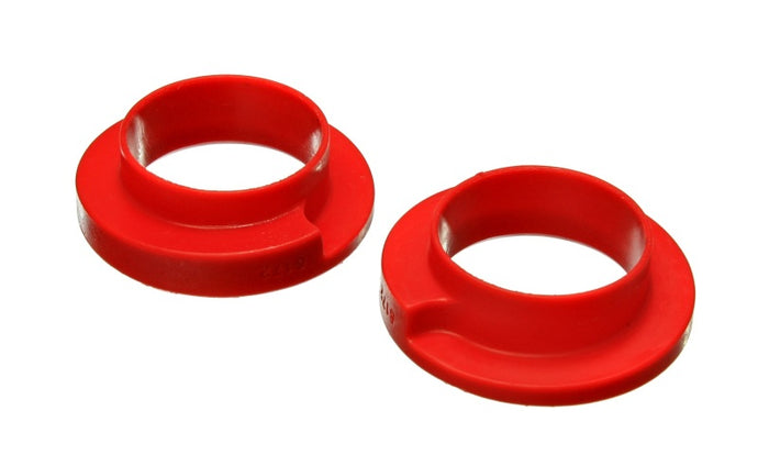 Energy Suspension Coil Spring Isolator Set - Red Bushing Kits Energy Suspension