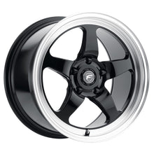 Load image into Gallery viewer, Forgestar D5 Drag 18x5 / 5x120.65 BS / ET-10 / 2.6 Gloss BLK / Diamond Lip 78.1 Bore | F0918C063N10
