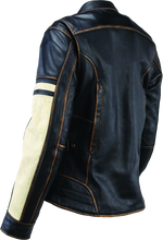 Load image into Gallery viewer, Kuryakyn Leather By River Road Dame Vintage Leather Jacket Black Womens - Small Jackets - Leather Kuryakyn
