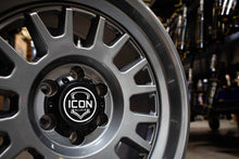 Load image into Gallery viewer, ICON Anza 17x8.5 / 5x150 / 25mm / 5.75in BS Gun Metal Wheel
