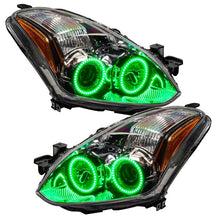 Load image into Gallery viewer, Oracle 10-12 Nissan Altima Coupe LED Headlight Halo Kit - Green
