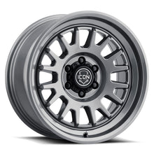Load image into Gallery viewer, ICON Anza 17x8.5 / 5x150 / 25mm / 5.75in BS Gun Metal Wheel
