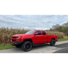 Load image into Gallery viewer, Fishbone Offroad 07-18 Chevrolet Silverado 1500/2500/3500 Double Cab Oval Side Steps -Black Textured Fishbone Offroad
