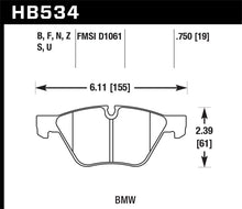 Load image into Gallery viewer, Hawk 08-12 BMW 128i /06 325i/325Xi /07 328i/328Xi /06 330i/330Xi Front HT-10 Race Brake Pads Brake Pads - Racing Hawk Performance   
