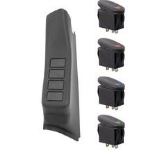 Load image into Gallery viewer, Rugged Ridge A-Pillar 4 Switch Pod Kit Black LHD 11-18 JK Rugged Ridge
