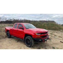 Load image into Gallery viewer, Fishbone Offroad 07-18 Chevrolet Silverado 1500/2500/3500 Double Cab Oval Side Steps -Black Textured Fishbone Offroad

