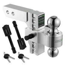 Load image into Gallery viewer, Rhino USA 6In Heavy Duty Drop Hitch - 2In (Silver) Hitch Accessories Rhino USA
