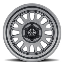 Load image into Gallery viewer, ICON Anza 17x8.5 / 5x150 / 25mm / 5.75in BS Gun Metal Wheel
