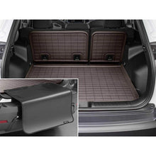 Load image into Gallery viewer, WeatherTech 19-22 Jeep Cherokee (Crgo FL on High) Seatback Cargo Liner HP w/Bumper Protector - Cocoa | 431511IMSK
