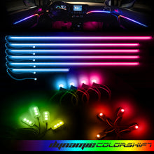 Load image into Gallery viewer, Oracle Lighting Dynamic Colorshift 18 Piece Universal Full LED Interior Dash Board Kit
