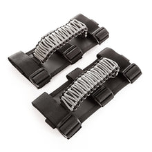 Load image into Gallery viewer, Rugged Ridge Paracord Grab Handles Gray/Black Pair Rugged Ridge
