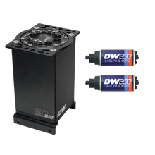 Load image into Gallery viewer, DeatschWerks 3.0L Staged Surge Tank w/ DW300 Fuel Pumps
