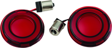 Load image into Gallery viewer, Kuryakyn Tracer L.E.D. Front Turn Signal Insert Red Light Red Lens 1156 Misc Powersports Kuryakyn   
