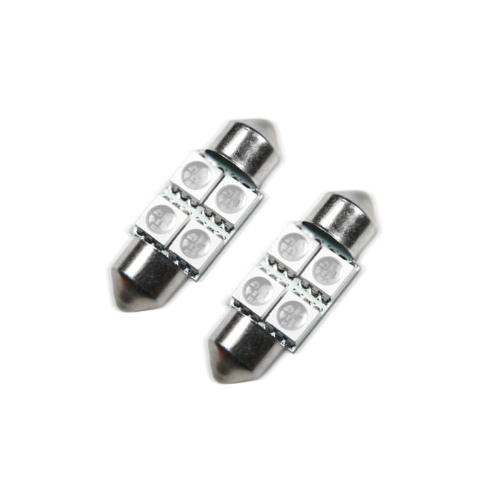 Oracle 33MM 4 LED 3-Chip Festoon Bulbs (Pair) - Blue SEE WARRANTY Bulbs ORACLE Lighting