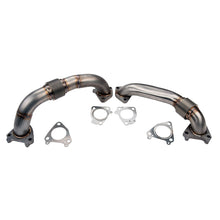 Load image into Gallery viewer, Wehrli 01-04 Duramax LB7 Billet Exhaust Manifold &amp; SS Up Pipes w/ Gaskets and ARP Hardware
