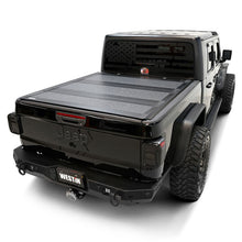 Load image into Gallery viewer, Westin 20-22 Jeep Gladiator JT 4WD 5ft. Bed Hard Tri-Fold Tonneau Cover - Black Westin
