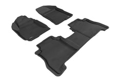 Load image into Gallery viewer, 3D MAXpider 2010-2012 Hyundai Santa Fe Kagu 1st &amp; 2nd Row Floormats - Black | L1HY04001509
