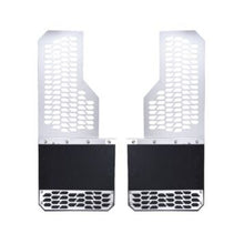Load image into Gallery viewer, Putco 2020 Chevy Silv/Sierra HD Dually - (Rear) - Set of 2 Mud Skins - Brushed SS w/ Hex Shield Mud Flaps Putco
