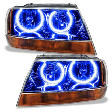 Load image into Gallery viewer, Oracle 99-04 Jeep Grand Cherokee LED Headlight Halo Kit - Blue

