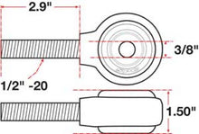 Load image into Gallery viewer, SPC Performance XAXIS Rod End Ball Joint Ball Joints SPC Performance
