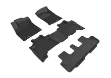 Load image into Gallery viewer, 3D MAXpider 2014-2020 Lexus GX Kagu 1st &amp; 2nd &amp; 3rd Row Floormats - Black | L1LX05701509
