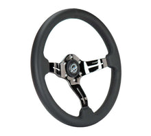 Load image into Gallery viewer, NRG Light Weight Gaming Steering Wheel - 350mm 3 Black Chrome Spokes Perforated Leather | ST-010BC-PR

