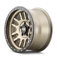 Load image into Gallery viewer, Dirty Life 9309 Canyon Pro 17x9/5x127 BP/-12mm Offset/71.5mm Hub Satin Gold Wheel - Beadlock
