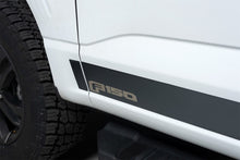 Load image into Gallery viewer, Putco 2021 Ford F-150 Reg Cab 8ft Long Box Ford Licensed Blk Platinum Rocker Panels (4.25in 10pc) Body Armor &amp; Rock Rails Putco
